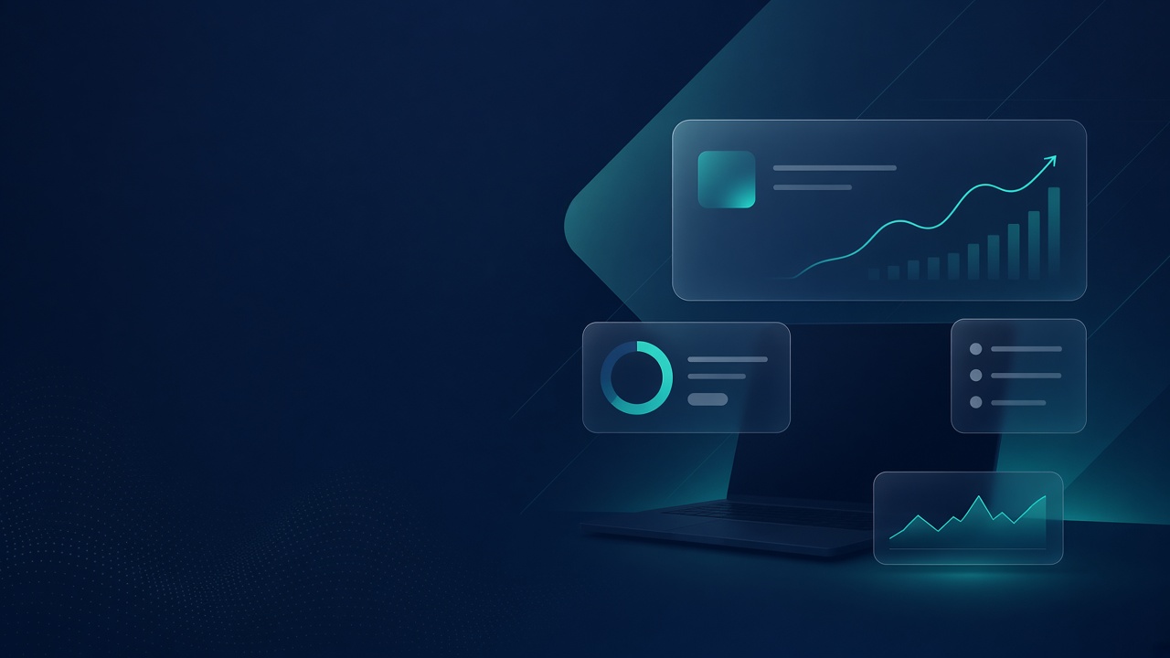 Founder Stack Lab analytics dashboard illustration